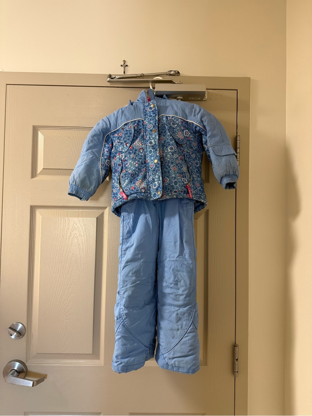 Light Blue Kids Winter Costume Set - Jacket & Snow Pants